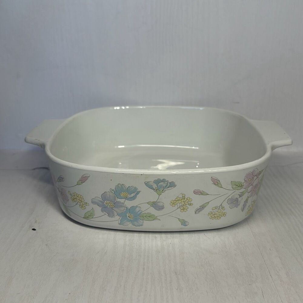 Corning Ware Spring Bouquet A-2-B 2 Liter Pastel Floral Casserole Dish NO Lid LO